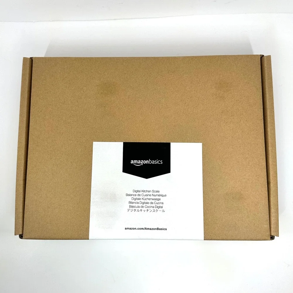 Amazon Basics Digital Kitchen Scale Stainless Steel B06X9NQ8GX Black New